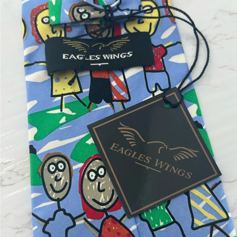 EAGLES WINGS Children's Art Necktie